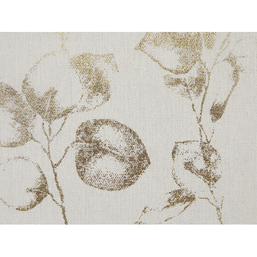 Conjunto de 2 almofadas decorativas GOMPHRENA 45 x 45 cm Creme claro Padrão de plantas