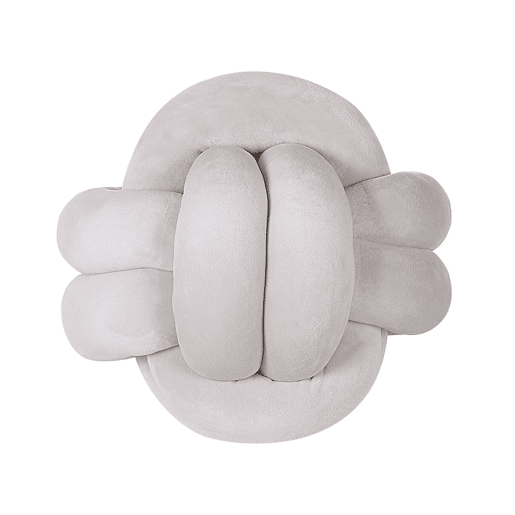 Almofada decorativa MALNI Veludo 20 x 20 cm Cinzento claro Sólido