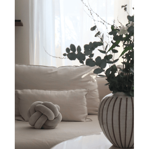 Almofada decorativa MALNI Veludo 20 x 20 cm Cinzento claro Sólido