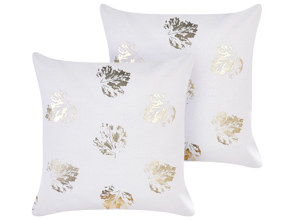 Beliani Cojín decorativo GOLDENROD 45x45 Blanco