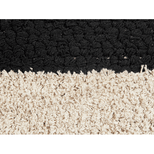 Almofada decorativa KHORA Algodão 50 x 50 cm Preto Padrão geométrico