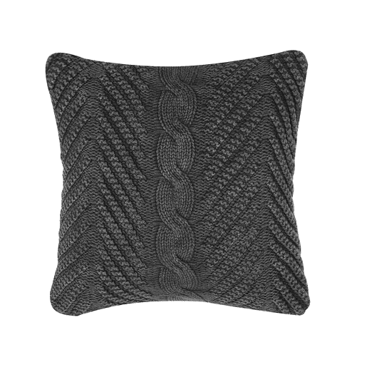 Conjunto de 2 almofadas decorativas KONNI Algodão 45 x 45 cm Cinzento Padrão chevrón