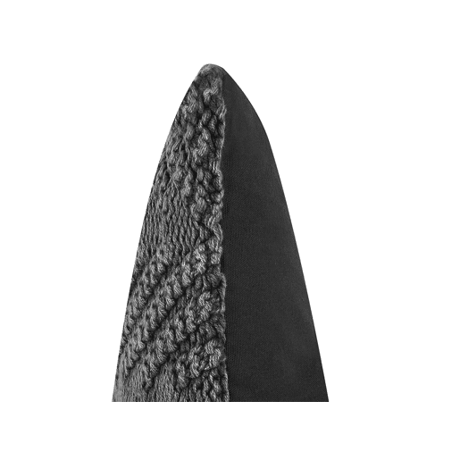 Conjunto de 2 almofadas decorativas KONNI Algodão 45 x 45 cm Cinzento Padrão chevrón
