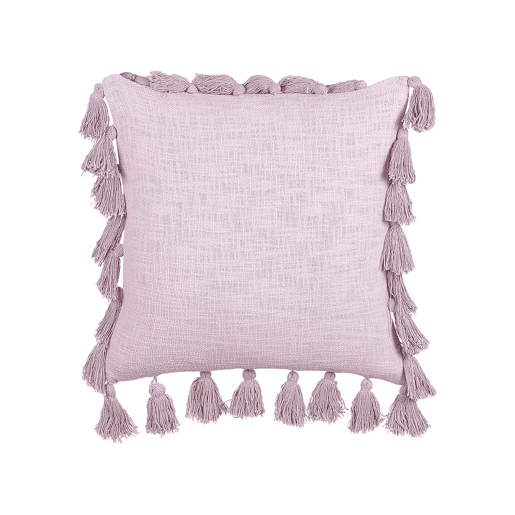 Conjunto de 2 almofadas decorativas LYNCHIS Algodão 45 x 45 cm Rosa