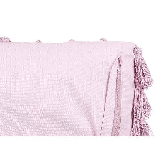 Conjunto de 2 almofadas decorativas LYNCHIS Algodão 45 x 45 cm Rosa