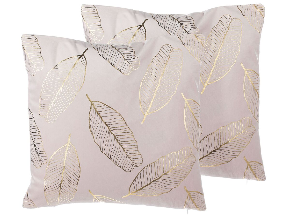 Beliani Cojín decorativo FREESIA 45x45 Rosa
