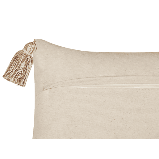 Conjunto de 2 almofadas decorativas INCANA Algodão 30 x 50 cm Creme Padrão geométrico