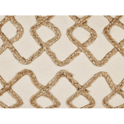 Conjunto de 2 almofadas decorativas INCANA Algodão 30 x 50 cm Creme Padrão geométrico
