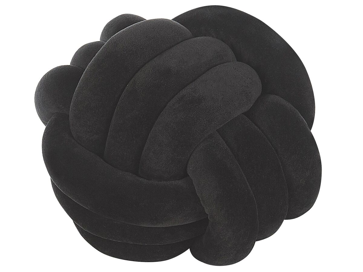Beliani Cojín decorativo MALNI 30x30 Negro