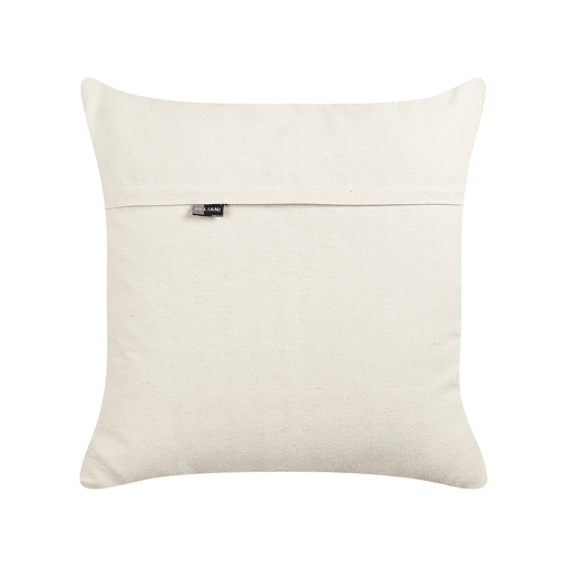 Conjunto de 2 almofadas decorativas KHORA Algodão 50 x 50 cm Preto Padrão geométrico