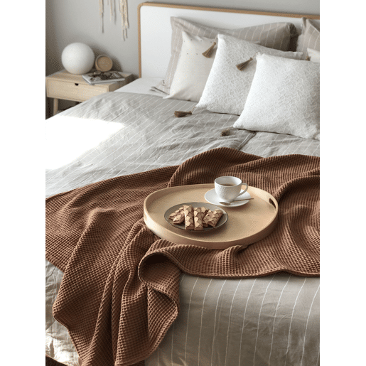 Conjunto de 2 almofadas decorativas GAURA 45 x 45 cm Creme claro Sólido
