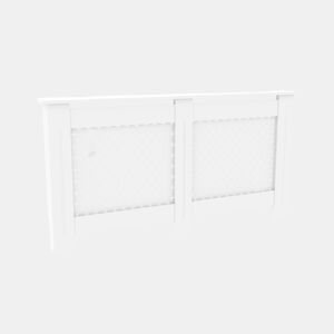 Coberturas de radiador de madeira Windsor BRANCO - 172 CM - Moonia