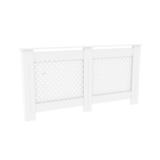 Coberturas de radiador de madeira Windsor BRANCO - 172 CM - Moonia