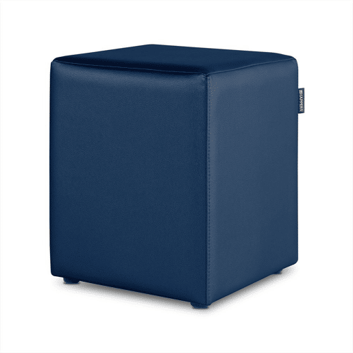 Puff Cube Leatherette Interior Blue Happers 1 UNIDADE HAPPERS