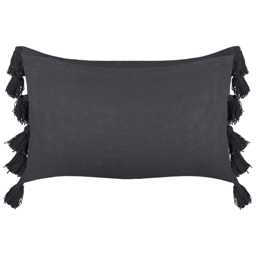 Conjunto de 2 almofadas decorativas LYTHRUM Algodão 45 x 45 cm Preto Sólido