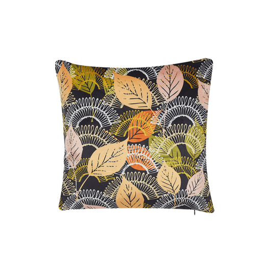 Conjunto de 2 almofadas decorativas LAGURUS Veludo 45 x 45 cm Multicolor Padrão de plantas