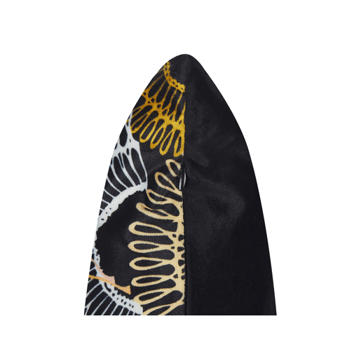 Conjunto de 2 almofadas decorativas LAGURUS Veludo 45 x 45 cm Multicolor Padrão de plantas