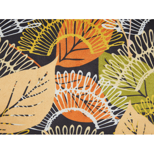 Conjunto de 2 almofadas decorativas LAGURUS Veludo 45 x 45 cm Multicolor Padrão de plantas