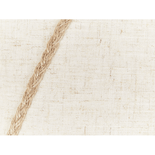 Conjunto de 2 almofadas decorativas LICUALA 45 x 45 cm Creme Padrão geométrico