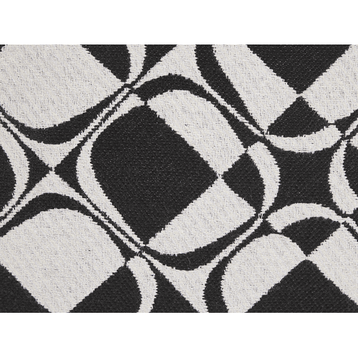 Conjunto de 2 almofadas decorativas KOTURE Algodão 45 x 45 cm PretoBranco Padrão geométrico