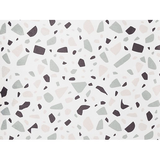 Conjunto de 2 almofadas decorativas LAVENDER Veludo 45 x 45 cm Branco Efeito terrazzo