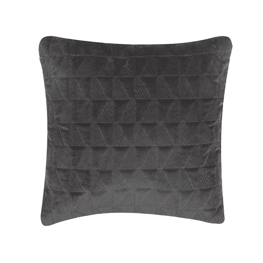 Conjunto de 2 almofadas decorativas LALAM Algodão 45 x 45 cm Cinzento Padrão geométrico
