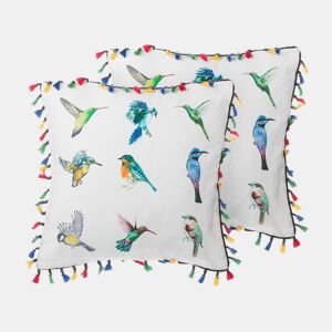 Conjunto de 2 almofadas decorativas MALLOW 45 x 45 cm Multicolor