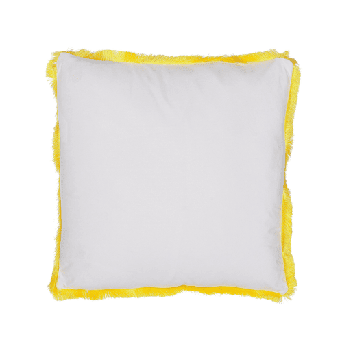 Conjunto de 2 almofadas decorativas MANJU Veludo 45 x 45 cm Amarelo Padrão animal