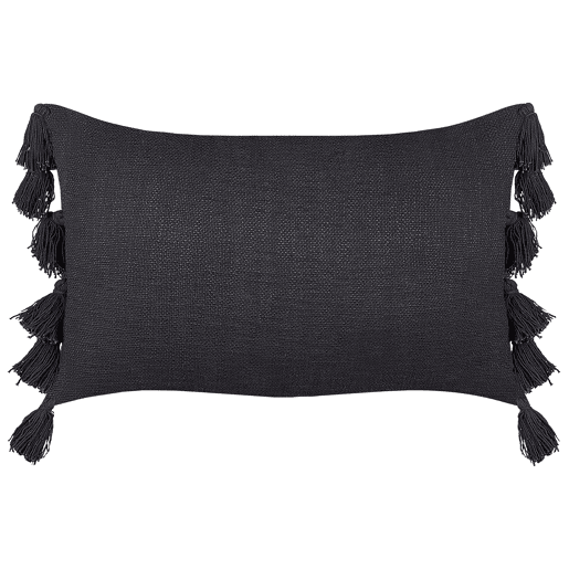 Almofada decorativa LYTHRUM Algodão 55 x 35 cm Preto Sólido