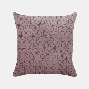 Almofada decorativa LARKSPUR Veludo 45 x 45 cm Rosa Padrão geométrico