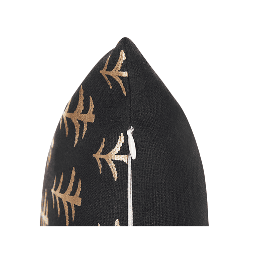 Conjunto de 2 almofadas decorativas LEROY Algodão 45 x 45 cm Preto Padrão natalicio