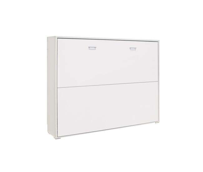 Cama abatible horizontal de matrimonio 135x190 color blanco