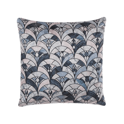 Conjunto de 2 almofadas decorativas KOODAL 45 x 45 cm Multicolor Padrão geométrico
