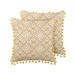 Beliani Cojín decorativo LYCROIS Beliani Cojín decorativo LYCROIS Blanco/ Beige