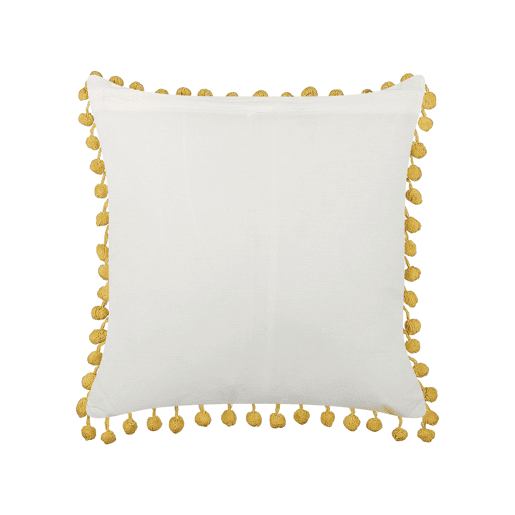 Almofada decorativa LYCROIS Algodão 45 x 45 cm Amarelo Padrão floral