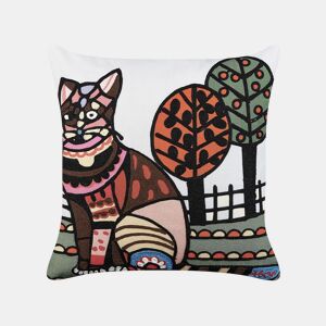 Almofada decorativa MEHSANA Bouclé 50 x 50 cm Multicolor Padrão animal