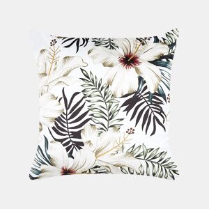 Almofada decorativa OKRA Veludo 45 x 45 cm Multicolor Padrão de plantas
