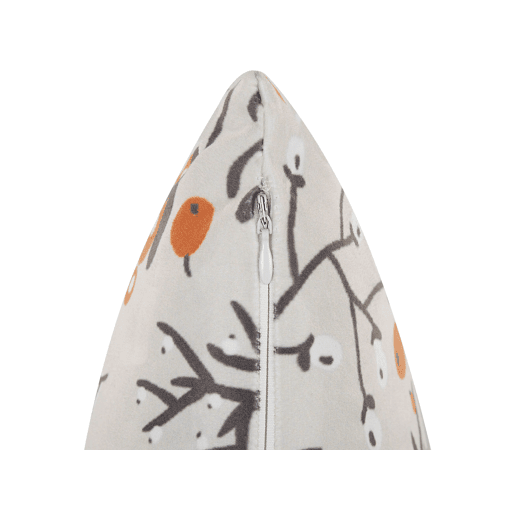 Conjunto de 2 almofadas decorativas MONTBRETIA Veludo 45 x 45 cm Multicolor Padrão de plantas