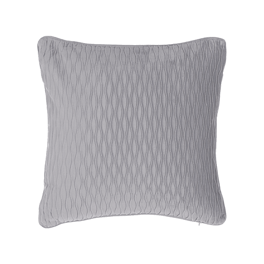 Conjunto de 2 almofadas decorativas MOTARI Veludo 45 x 45 cm Cinzento Padrão geométrico