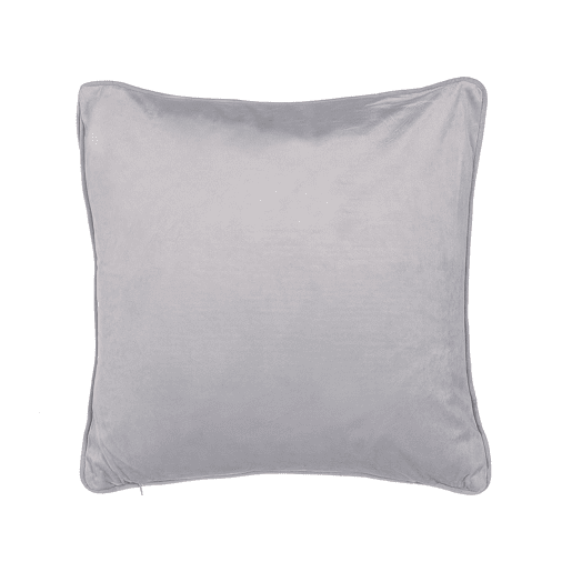 Conjunto de 2 almofadas decorativas MOTARI Veludo 45 x 45 cm Cinzento Padrão geométrico