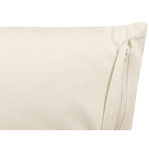 Conjunto de 2 almofadas decorativas MYRICA Algodão 45 x 45 cm Branco Padrão geométrico