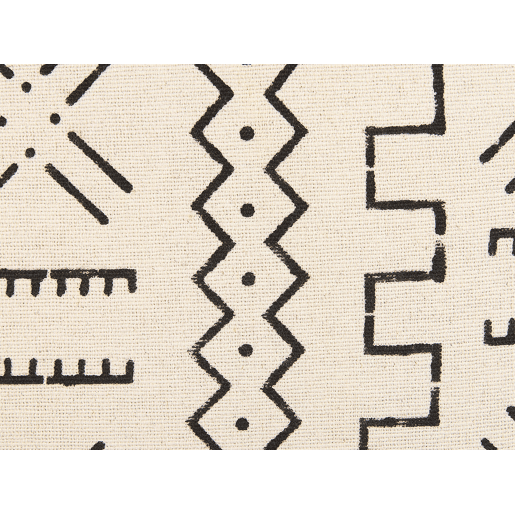 Conjunto de 2 almofadas decorativas MYRICA Algodão 45 x 45 cm Branco Padrão geométrico