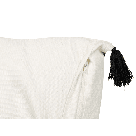 Almofada decorativa MAYS Algodão 45 x 45 cm Branco Padrão geométrico