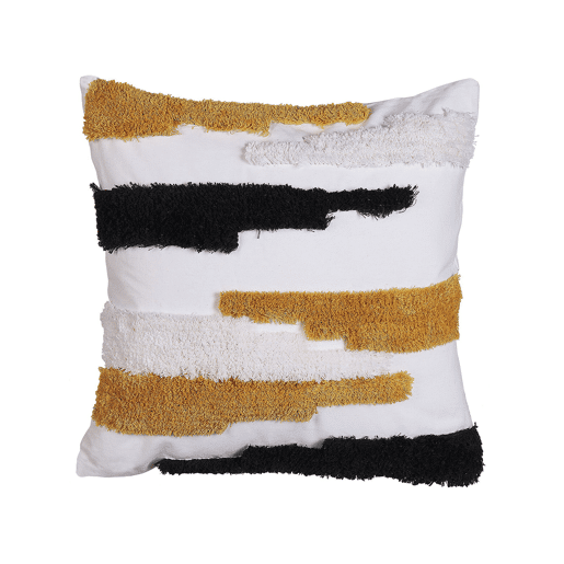 Conjunto de 2 almofadas decorativas MONARDA 45 x 45 cm Multicolor Padrão abstracto