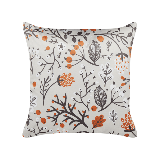 Almofada decorativa MONTBRETIA Veludo 45 x 45 cm Multicolor Padrão de plantas