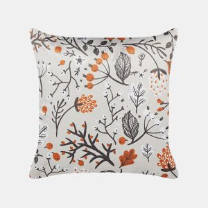 Almofada decorativa MONTBRETIA Veludo 45 x 45 cm Multicolor Padrão de plantas