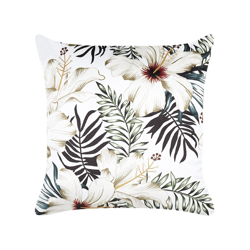 Conjunto de 2 almofadas decorativas OKRA Veludo 45 x 45 cm Multicolor Padrão de plantas