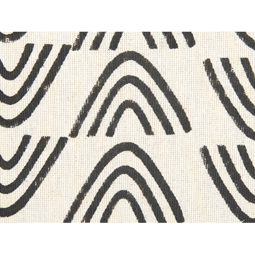 Conjunto de 2 almofadas decorativas MAYS Algodão 45 x 45 cm Branco Padrão geométrico