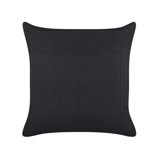 Almofada decorativa OSMUNDA Veludo 45 x 45 cm Preto Padrão floral