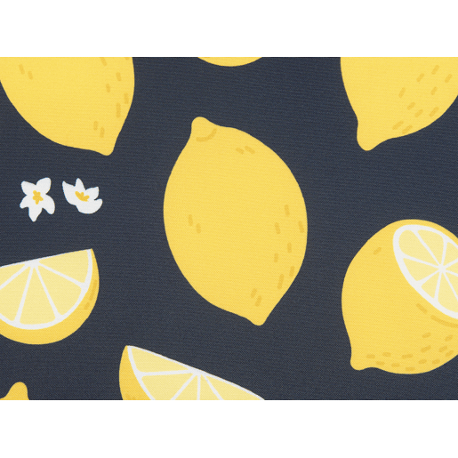 Conjunto de 2 almofadas decorativas CITRUS 45 x 45 cm Preto Padrão de plantas